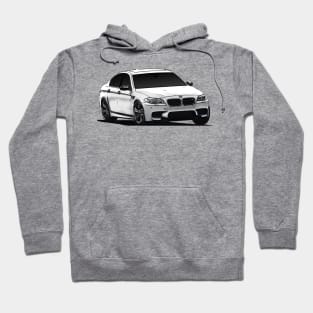 BMW M5 F10 White Hoodie